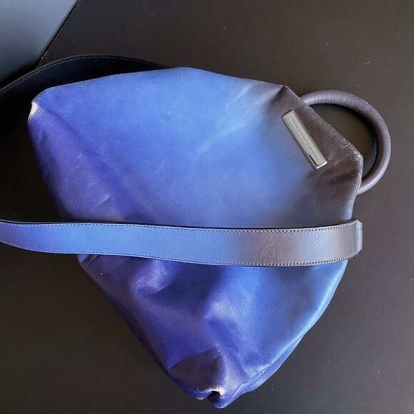 Marc By Marc Jacobs Blue Leather Ombre 2 Way Shoulder Bag - Picture 4 of 12